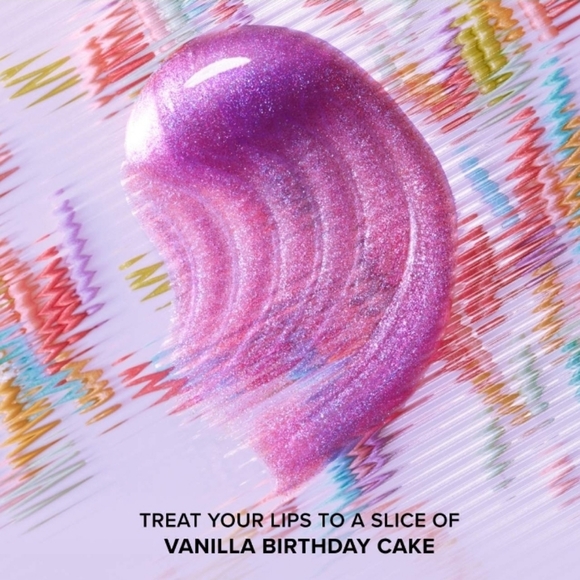 Too faced kissing lip jelly gloss Birthday kiss purple shimmer - Picture 3 of 4